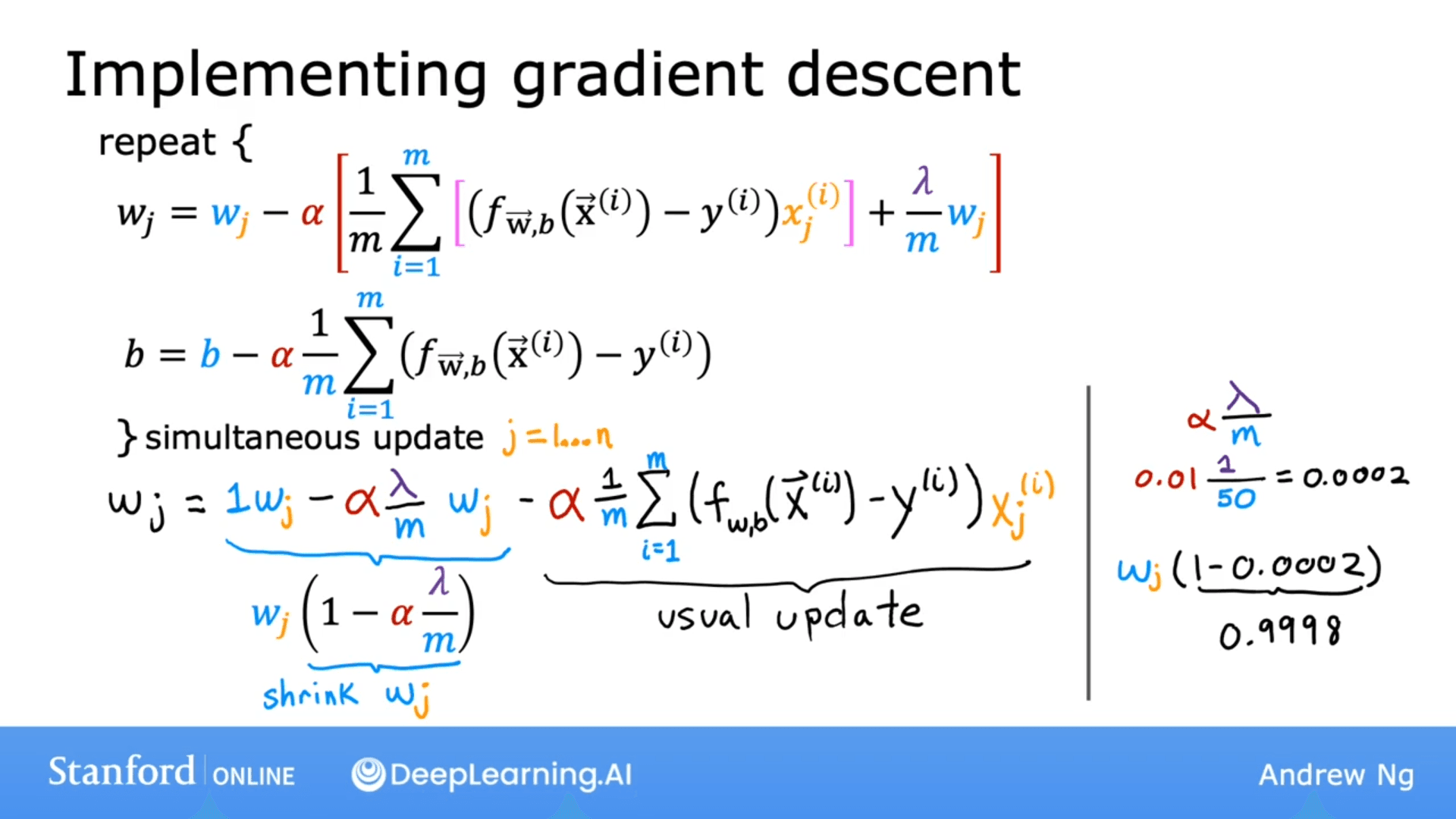 Regularized Linear Regression Derivation